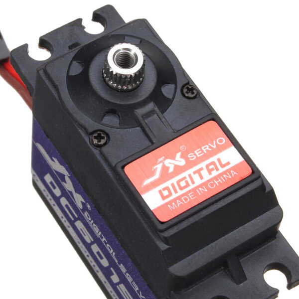 JX DC6015 14.32KG DC Metal Gear High Torque Standard Angle Digital Servo For RC Model Transmitter Radio - Image 1