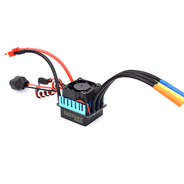 Surpass Hobby 60A Brushless ESC Partly Waterproof For 1/10 RC Car Support 2s 3s Battery - Image 3