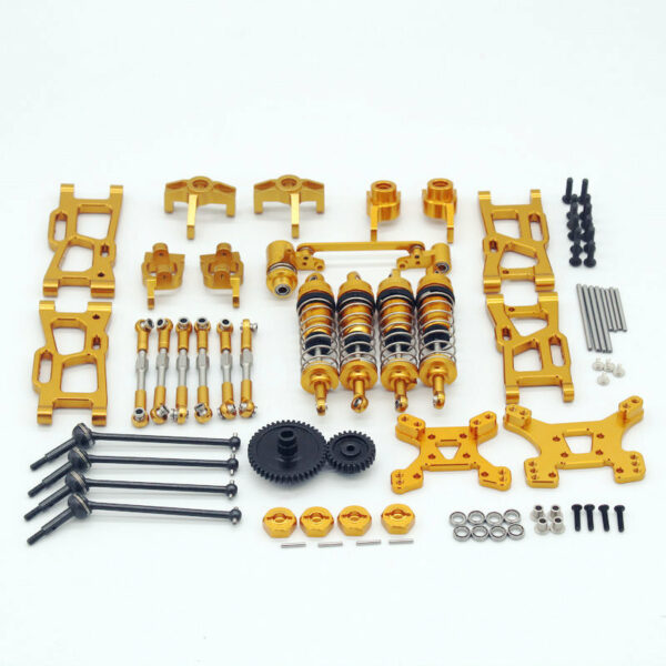 Wltoys 1/14 144001 144010 124019 Upgrade Metal Upgrade Parts With Shock Adapter Set RC Car Parts - Image 1