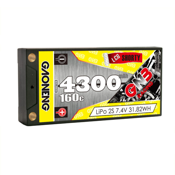 Gaoneng GNB43002S160i 7.4V 4300mAh 160C 2S LiPo Battery XT60 / XT90 / T Plug for 1/12 High Speed RC Car Vehicle - Image 1