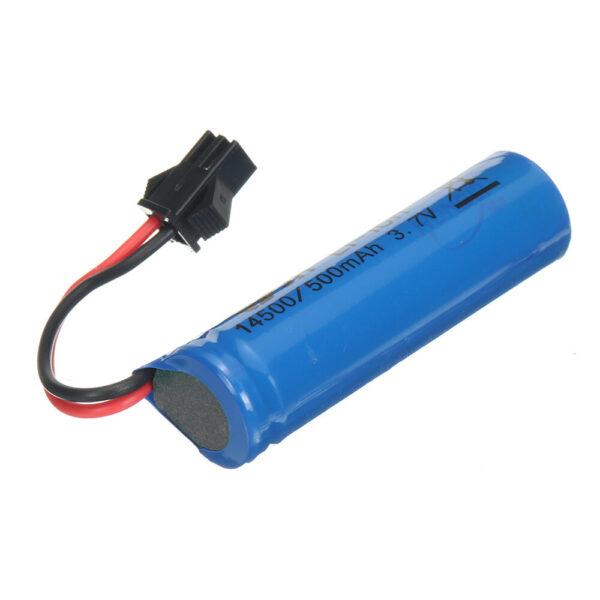 3PCS  3.7V 500mAh 1S 14500 Li-ion Battery for 1/24 2.4G 4WD Drift S810 RC Car - Image 2