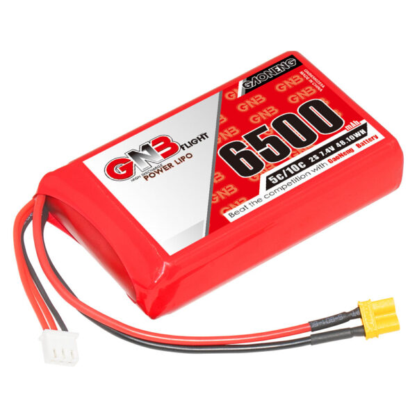 Gaoneng 7.4V 6500mAh 5C 2S LiPo Battery XT30 Plug for Radiomaster Boxer Transmitter - Image 1