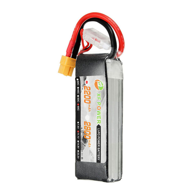 XF Power 11.1V 2200mAh 60C 3S Lipo Battery XT60 Plug - Image 5