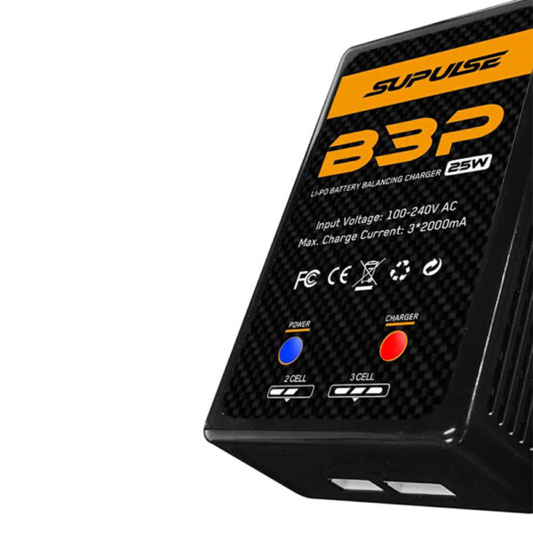 SUPULSE B3P AC 100-240V 2000mA 25W Lipo Battery Balance Charger for 2S 7.4V 3S 11.1V Lipo Battery - Image 4