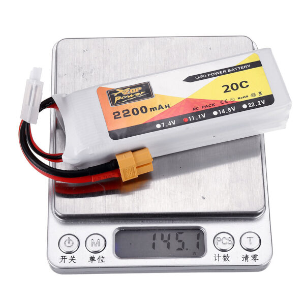 ZOP Power 11.1V 2200mAh 3S 20C Lipo Battery XT60 Plug for Eachine Wizard X220 FPV Racing RC Drone - Image 9