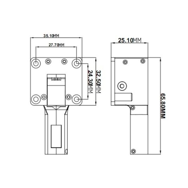 40g Servoless Electric retractable Retractable Landing Gear - Image 5