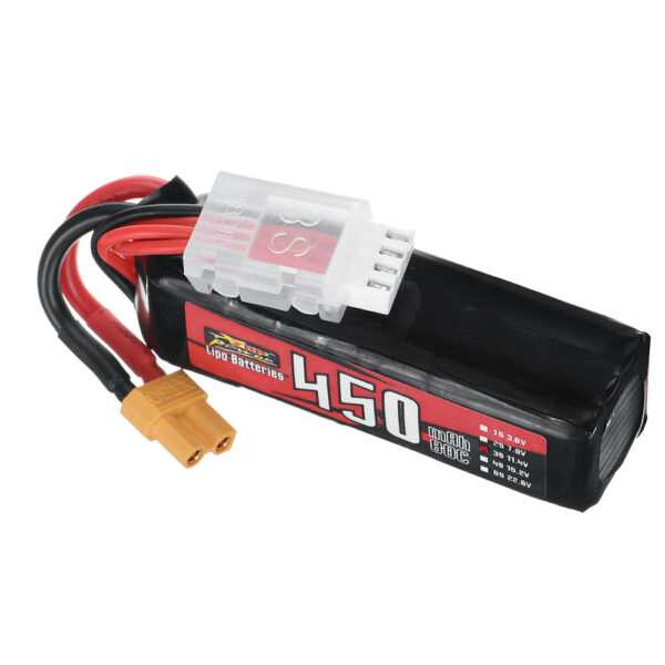 ZOP Power 11.4V 450mAh 80C 3S LiPo Battery With XT30 Plug for RC Drone - Image 4