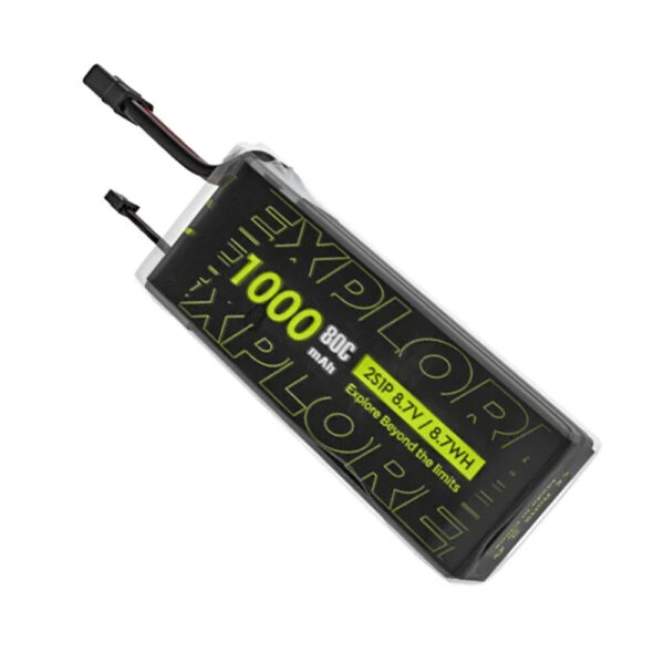 2PCS Explorer 7.6V 1000mAh 80C 2S1P LiPo Battery XT30 Plug for Micro Quad - Image 4