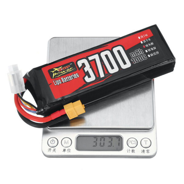 ZOP Power 4S 14.8V 3700mAh 100C 54.76Wh LiPo Battery XT60 Plug for RC Car - Image 8