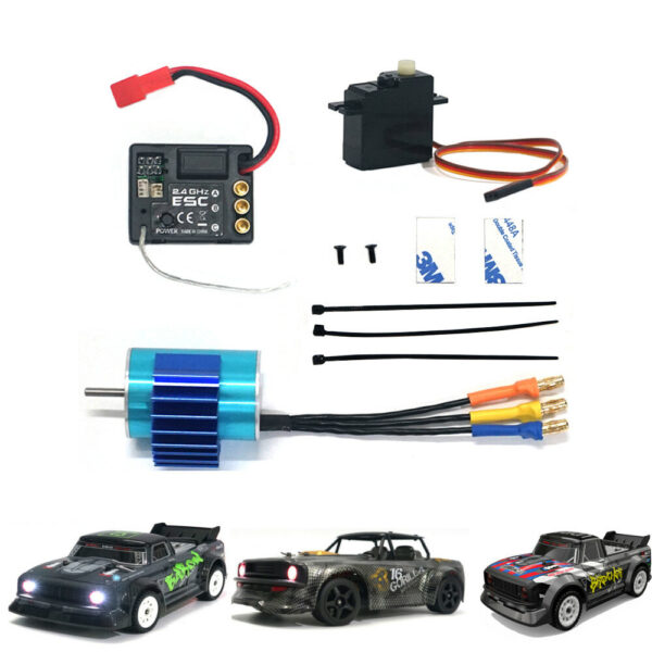 SG 1603 1604 UDIRC 1601 RC Car Upgraded Brushless 2435 Motor 25A ESC Servo Spare Parts - Image 1