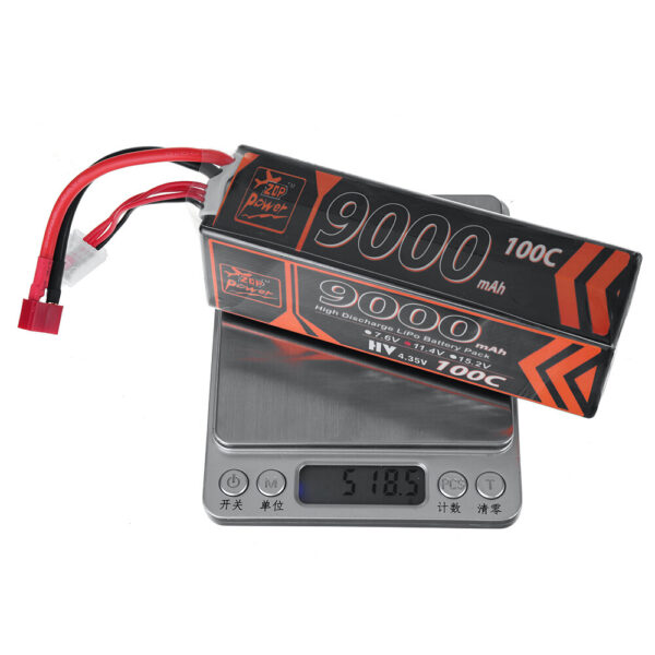 ZOP Power 11.4V 9000mAh 100C 3S LiPo Battery T Deans Plug for RC Car - Image 5