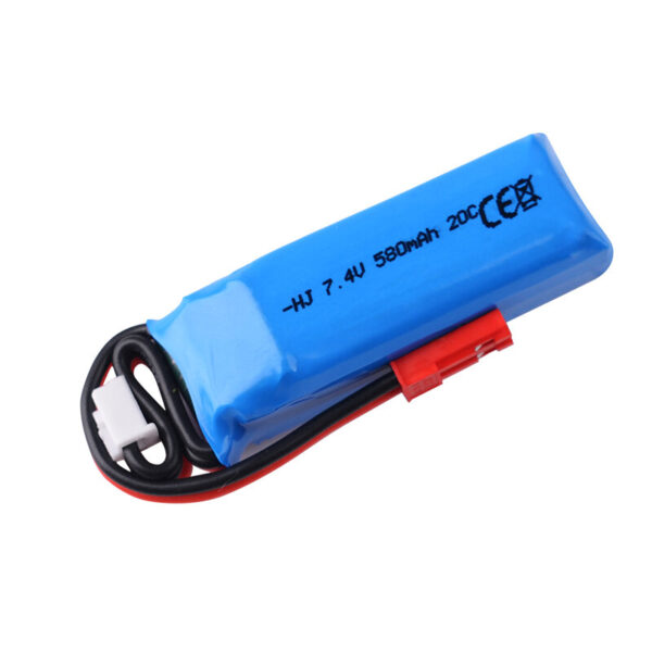 7.4V 580mAh 20C 2S LiPo Battery JST Plug  for Mini-Q Mosquito Car WLtoys K989 K969 1/28 Remote Control Car - Image 1