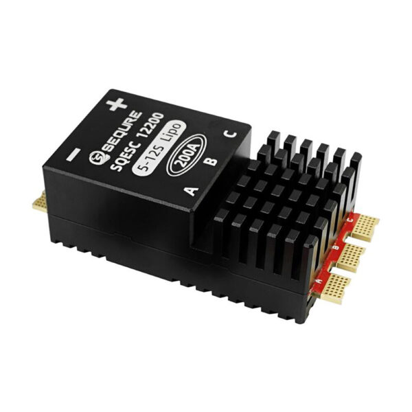 SEQURE SQESC 12200 Brushless Electric Speed Controller ESC 5-12S Power Supply 200A BLHeli_32 / AM32 Firmware Support 128KHz PWM Frequency Suitable For Multi-Rotor Aircrafts Airplane Models Plant Protection Machine Boat Models RC Car Models - Image 4