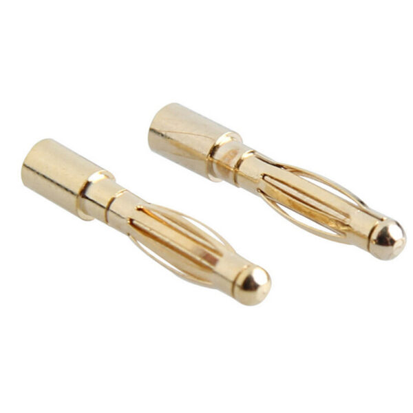 5Pairs 2mm Banana Plug Gold Plated Copper Brushless Motor Bullet Connector For ESC Battery - Image 1