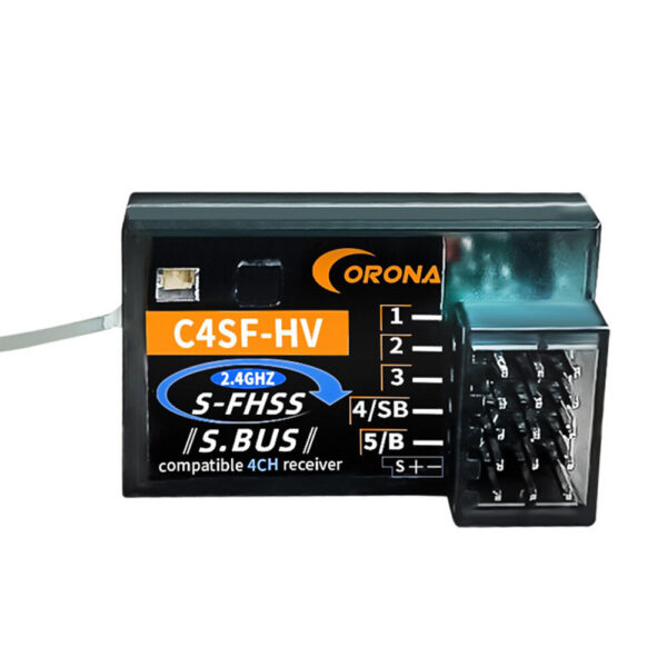 Corona C4SF 2.4GHz 4CH S-FHSS/FHSS SBUS Compatible Receiver for Futaba 3PV 4PLS 4PV 7PX 4PX Radio Transmitter - Image 2