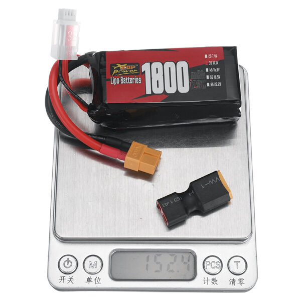 ZOP Power 3S 11.1V 1800mAh 120C 19.98Wh LiPo Battery XT60 Plug for RC Drone - Image 9