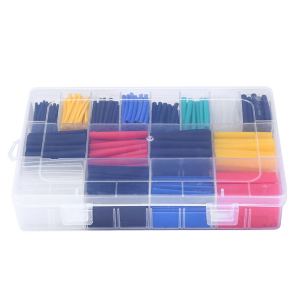 530pcs Heat Shrink Tubing Insulation Shrinkable Tube Assortment Electronic Polyolefin Ratio 2:1 Wrap Wire Cable Sleeve Tubes Kit - Image 5