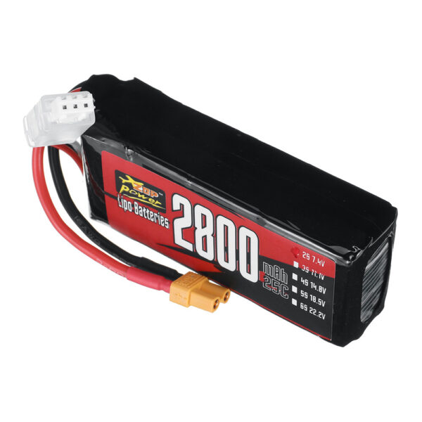 ZOP Power 7.4V 2800mAh 25C 2S LiPo Battery With XT30 Plug for RC Drone - Image 4