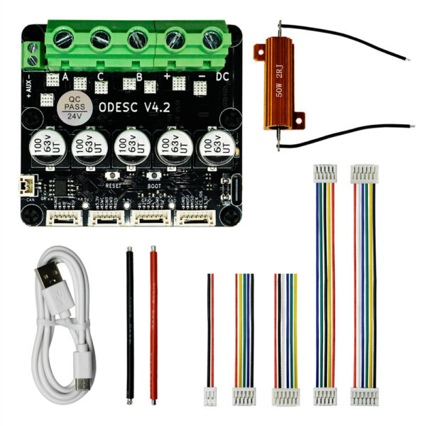 SEQURE ODESC V4.2 Single Drive High Current High Precision Brushless Servo Motor Controller Based On ODrive3.6 Upgrade, Software Configuration Compatible With Odrivetool FOC BLDC RC Car Parts - Image 1