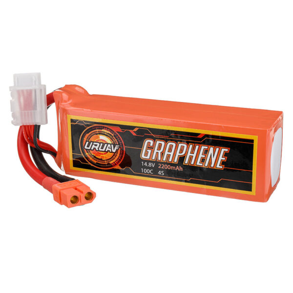 URUAV GRAPHENE Power 14.8V 2200mAh 100C 4S LiPo Battery XT60 Plug for RC Drone - Image 3