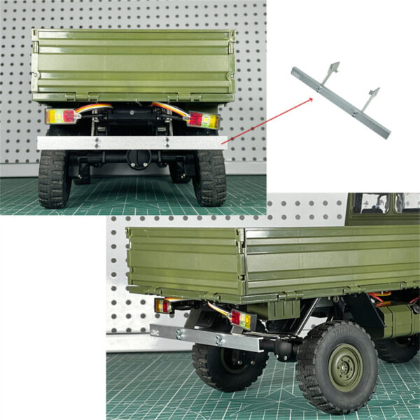 LDR/C LDP06 1/12 Unimog 435 RC Car Upgraded Metal Rear Bumper Protector LP0005 Vehicles Models Spare Parts - Image 5