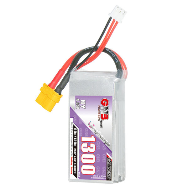 Gaoneng GNB 7.6V 1300mAh 60C 2S LiPo Battery XT30 / XT60 Plug for RC Drone - Image 2