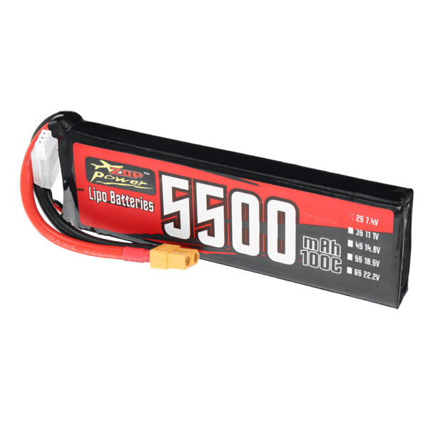 ZOP Power 7.4V 5500mAh 100C 2S 37Wh LiPo Battery XT60 Plug for RC Drone - Image 3