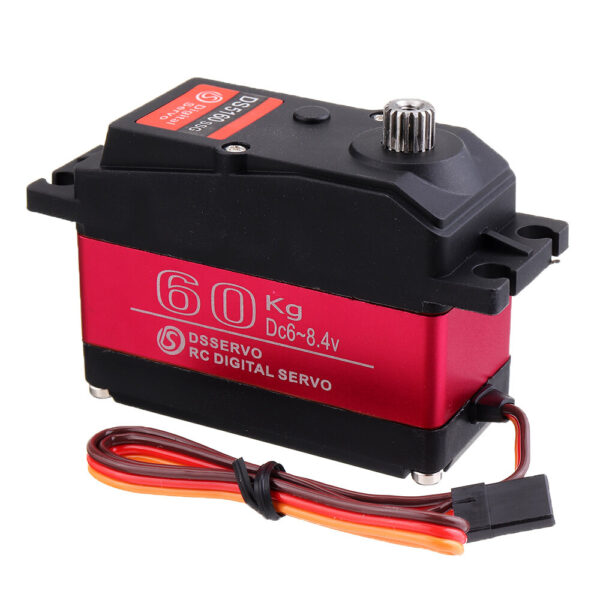 DSSERVO DS5160 HV 60kg 180/270 18T Metal Gear Digital Servo For 1/5 Redcat HPI Baja 5B SS RC Car Compatible SAVOX-0236 LOSI XL 5T - Image 1