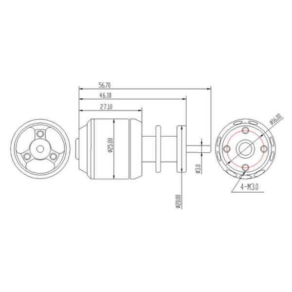 QX-Motor 64mm 5 Blades EDF Unit With QF2611 4500KV Brushless Motor 3S for RC Airplane Jet - Image 4