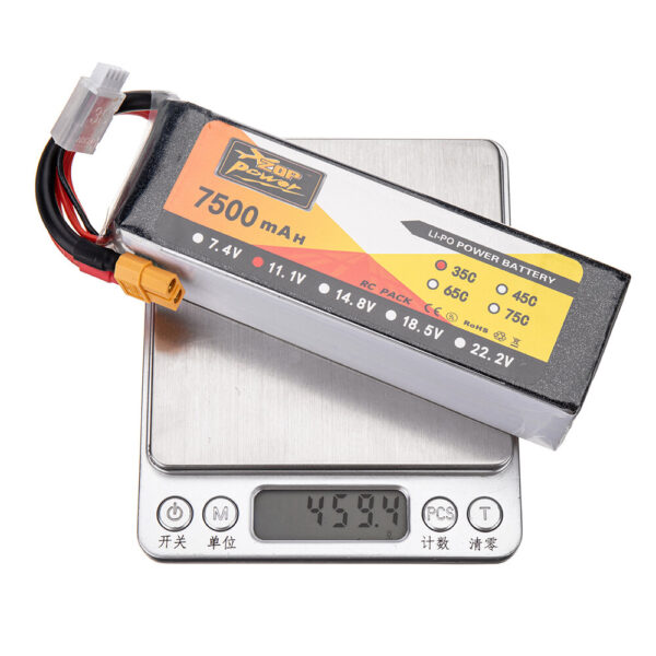 ZOP Power 11.1V 7500mAh 35C 3S LiPo Battery XT60 Plug for RC Drone - Image 9