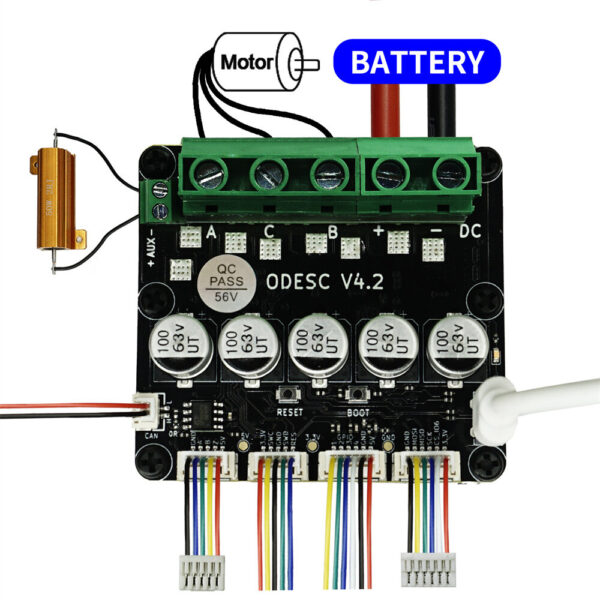 SEQURE ODESC V4.2 Single Drive High Current High Precision Brushless Servo Motor Controller Based On ODrive3.6 Upgrade, Software Configuration Compatible With Odrivetool FOC BLDC RC Car Parts - Image 7