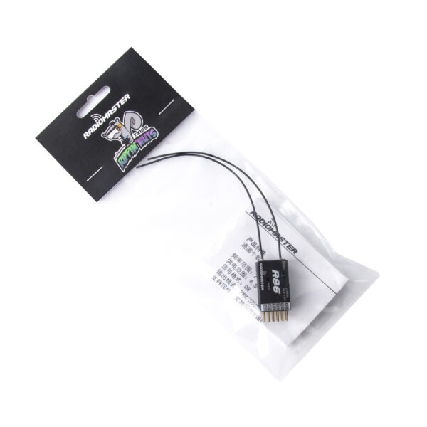 RadioMaster R86 2.4GHz 6CH Over 1KM PWM Nano Receiver Compatible FrSky D8 Support Return RSSI for RC Drone - Image 2