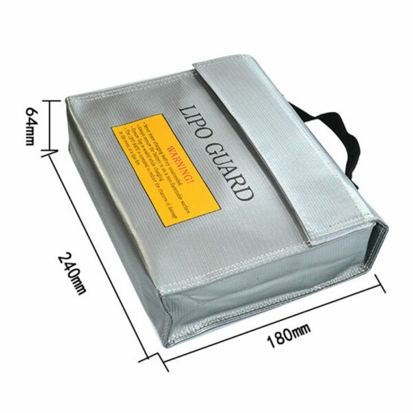 240*180*64mm Multifunctional Fire Retardant Explosion-proof Bag Battery Safety Bag for Lipo Battery Charger - Image 3