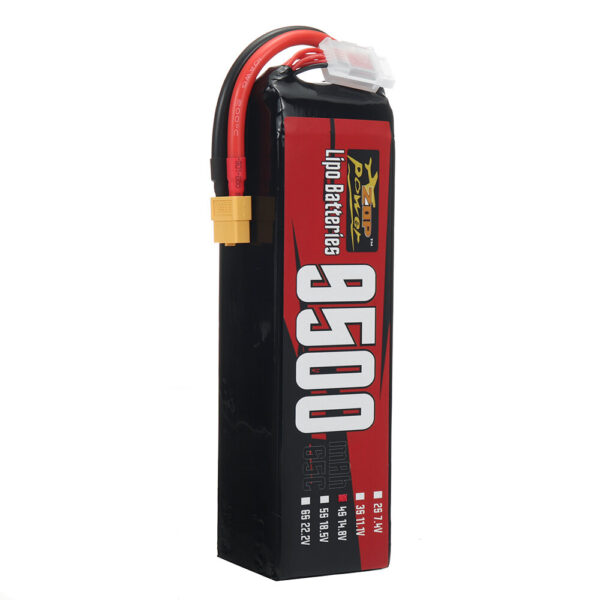 ZOP Power 4S 14.8V 9500mAh 65C 140.6Wh LiPo Battery XT60 Plug for Long Range RC FPV Racing Drone - Image 5