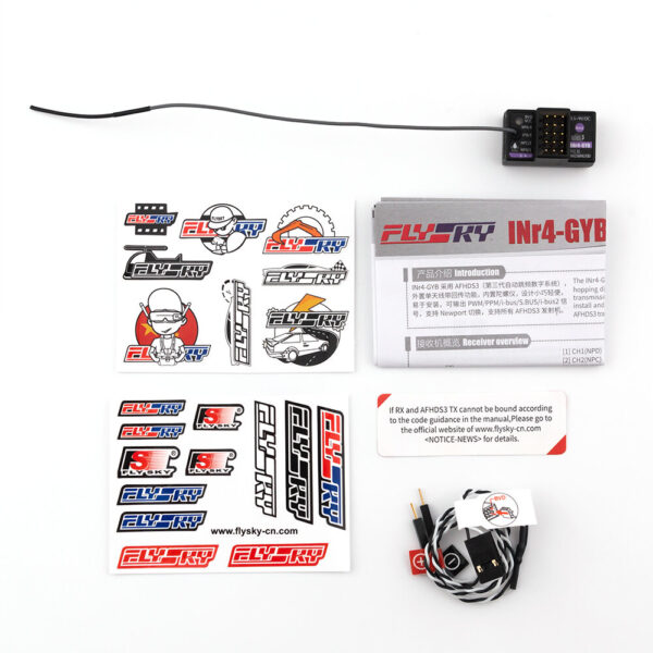 Flysky INr4-GYB 2.4GHz 4CH AFHDS 3 PWM/PPM/i-BUS2/S.BUS/i-BUS Out Put RC Receiver for FlySky Noble NB4/Pro Transmitter - Image 4