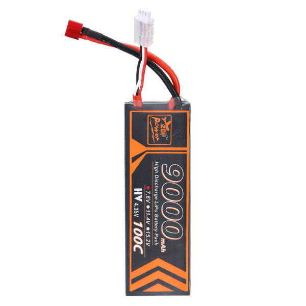 ZOP Power 7.6V 9000mAh 100C 2S LiPo Battery T Deans Plug for RC Car - Image 1