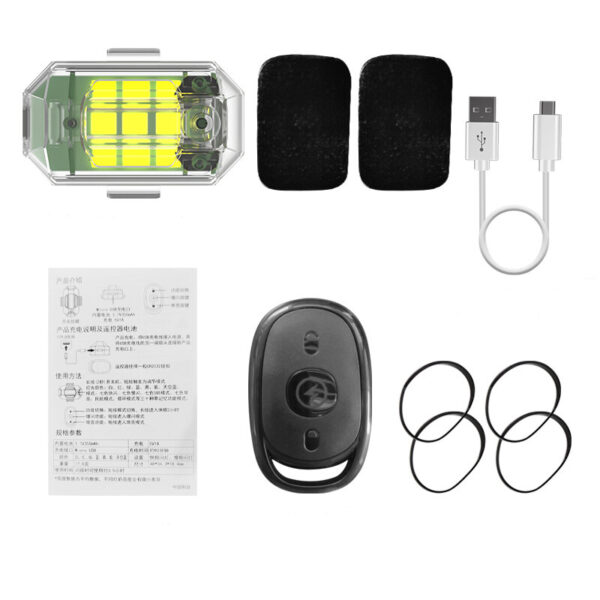 KFPLAN M3 Universal Night Flying LED Flash Light Wireless Control Rechargeable Warning Signal Lamp AntiCollision Strobe Blinker for DJI Mini 3 PRO / Mavic 3 / Mini 2 / FIMI X8 SE / Hubsan ZINO PRO Drone - Image 2