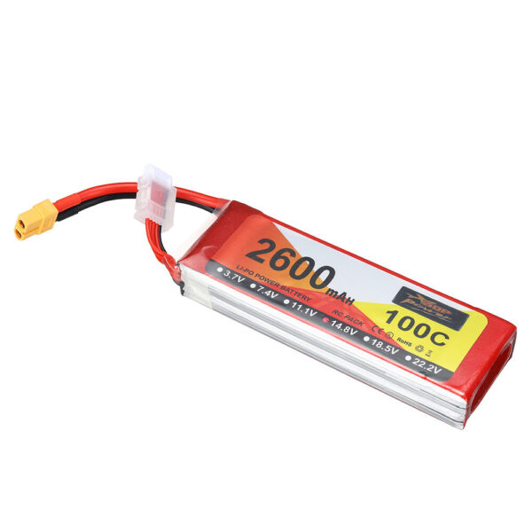 ZOP Power 14.8V 2600mAh 100C 4S LiPo Battery XT60 Plug for RC Drone - Image 2