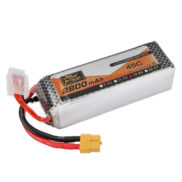 ZOP Power 14.8V 2800mAh 45C 4S LiPo Battery XT60 Plug for RC Drone - Image 4