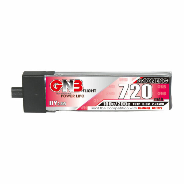 Gaoneng 3.8V 720mAh 100C 1S LiHV Battery A30 Plug With Adapter Cable for Emax Tinyhawk S BetaFPV Beta75X - Image 3