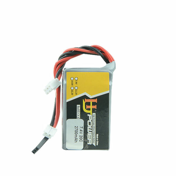 HJ Power 7.4V 2700mAh 20C 2S LiPo Battery JR Plug for LRP VTEC Receiver - Image 3