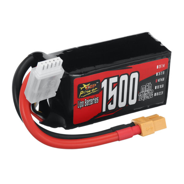 ZOP Power 4S 14.8V 1500mAh 120/240C 22.2Wh LiPo Battery XT60 Plug for Geprc Cinelog35 150-220mm 4 Inch 5 Inch Freestyle RC FPV Racing Drone - Image 4