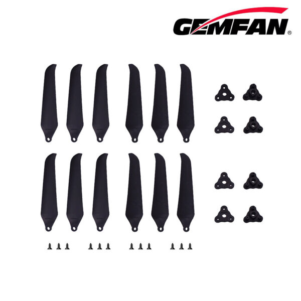 2 piars Gemfan F9046 9046 3-Blade/2- Blade Foldable Propellers 4.6 Inch Pitch Glass Fiber Nylon 5mm holefor Long Range FPV Racing Drone - Image 3