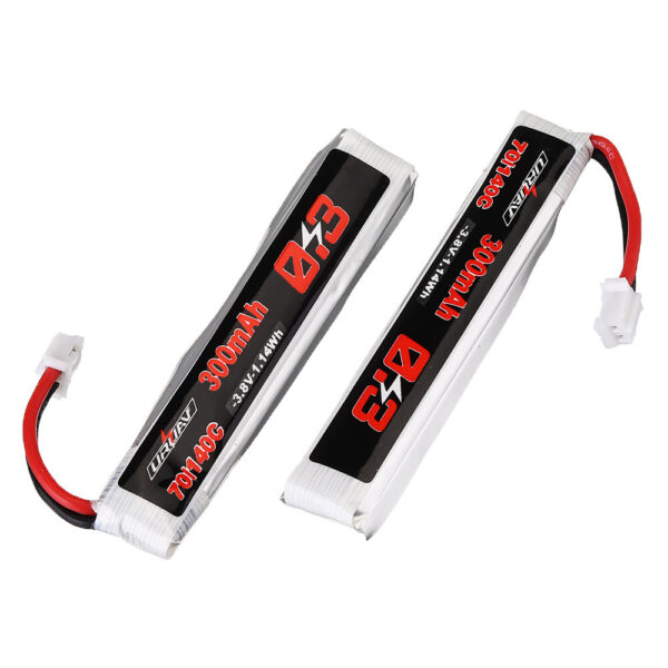 5Pcs URUAV 3.8V 300mAh 70C/140C 1S Lipo Battery PH2.0 Plug for Eachine TRASHCAN Snapper6 7 Mobula7 - Image 4