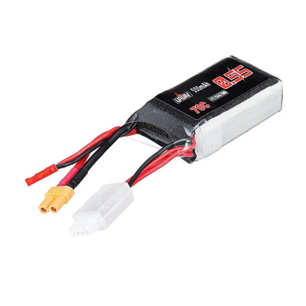 2Pcs URUAV 11.1V 550mAh 70C 3S Lipo Battery JST/XT30 Plug for Eachine Lizard95 FPV Racer Drone - Image 5