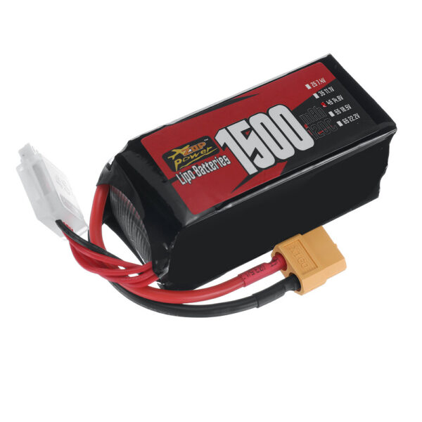 ZOP Power 4S 14.8V 1500mAh 120C 22.2Wh LiPo Battery XT60 Plug for RC Drone - Image 2