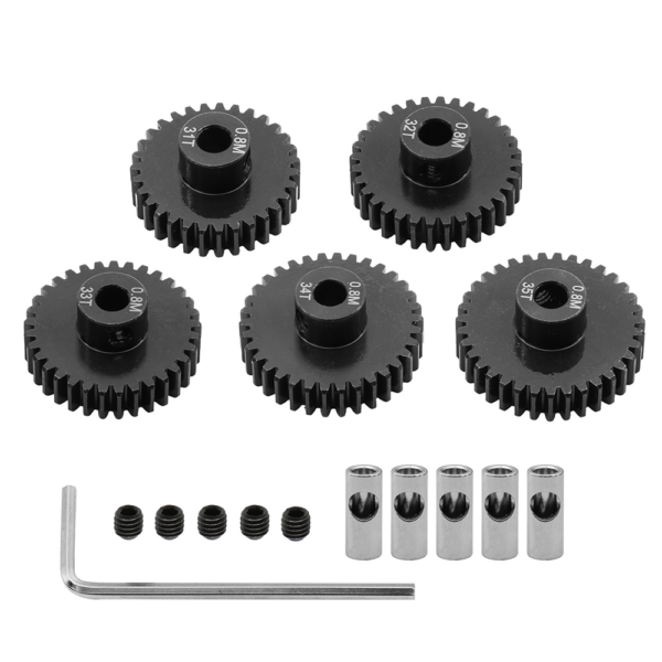 Short Truck Climbing Model RC Car Hardened Steel Gear 0.8 Module 5MM Inner Diameter Motor Gear Set Parts - Image 4