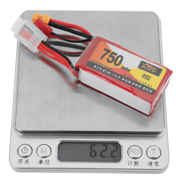 ZOP POWER 11.1V 750mAh 95C 3S LiPo Battery XT30 Plug for RC Drone - Image 9