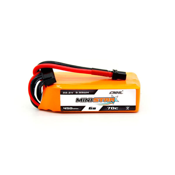 CNHL MiniStar 22.2V 450mAh 70C 6S LiPo Battery XT30 Plug for RC Drone FPV Racing - Image 1