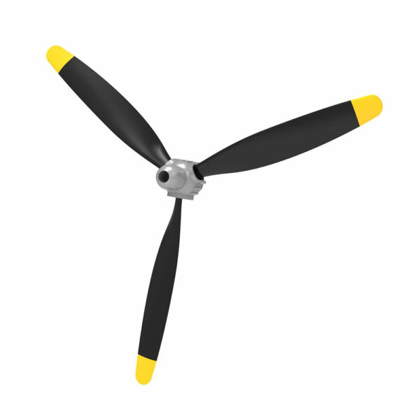 VolantexRC Mini F4U/ Mini P47 RC Airplane Fixed Wing Spare Part 3-Blade Propeller Full Set - Image 1